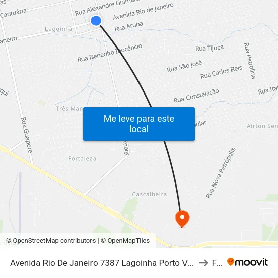 Avenida Rio De Janeiro 7387 Lagoinha Porto Velho - Ro 78910-793 Brasil to Faro map