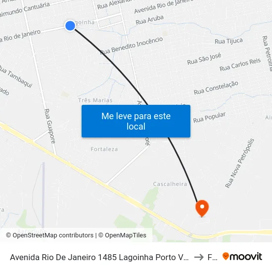 Avenida Rio De Janeiro 1485 Lagoinha Porto Velho - Ro 78910-793 Brasil to Faro map