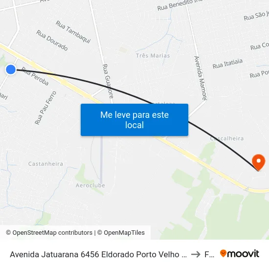 Avenida Jatuarana 6456 Eldorado Porto Velho - Ro 78912-301 Brasil to Faro map