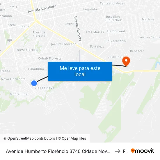 Avenida Humberto Florêncio 3740 Cidade Nova Porto Velho - Ro 78910-800 Brasil to Faro map