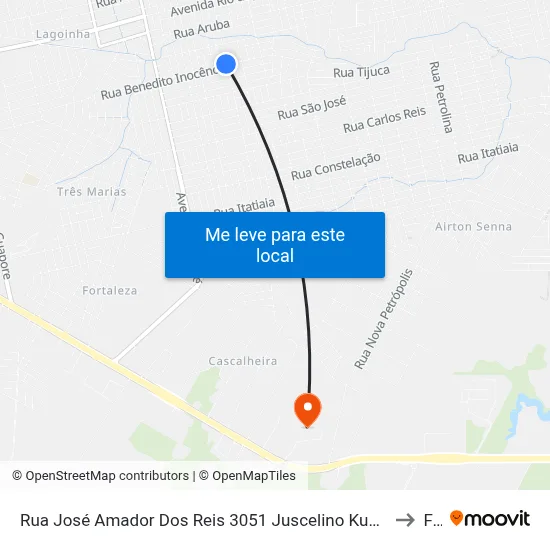 Rua José Amador Dos Reis 3051 Juscelino Kubitschek Porto Velho - Ro 78919-180 Brasil to Faro map