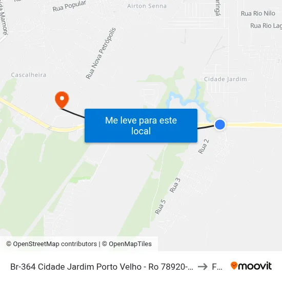 Br-364 Cidade Jardim Porto Velho - Ro 78920-000 Brasil to Faro map