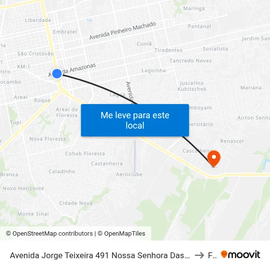 Avenida Jorge Teixeira 491 Nossa Senhora Das Graças Porto Velho - Ro 78915-160 Brasil to Faro map