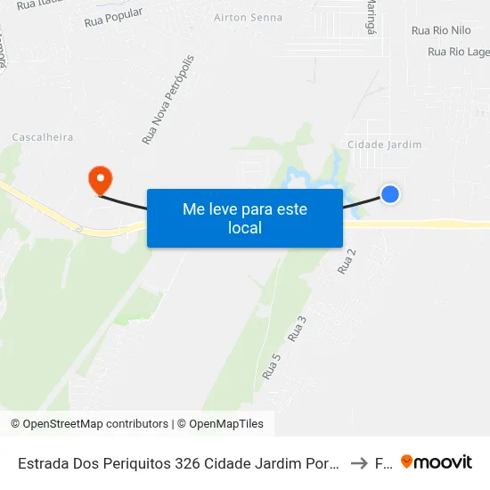 Estrada Dos Periquitos 326 Cidade Jardim Porto Velho - Ro 78920-000 Brasil to Faro map