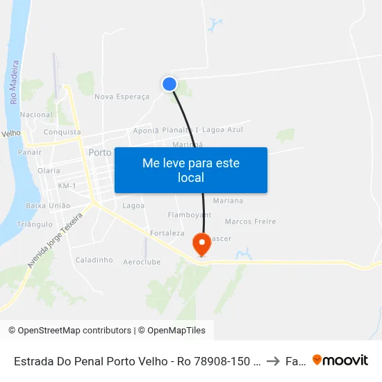 Estrada Do Penal Porto Velho - Ro 78908-150 Brasil to Faro map