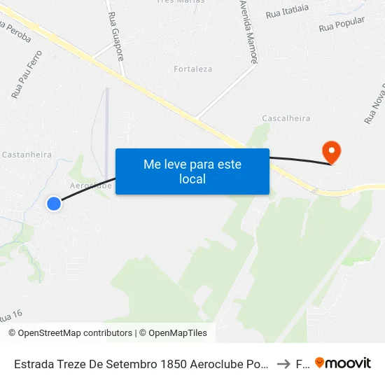 Estrada Treze De Setembro 1850 Aeroclube Porto Velho - Rondônia 76800-000 Brasil to Faro map