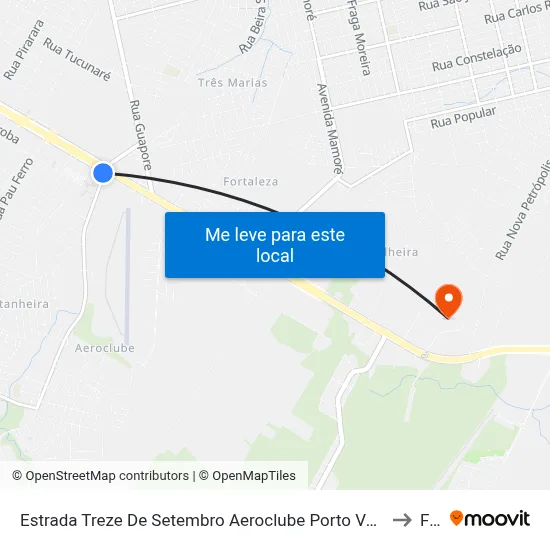 Estrada Treze De Setembro Aeroclube Porto Velho - Rondônia 76811 Brasil to Faro map