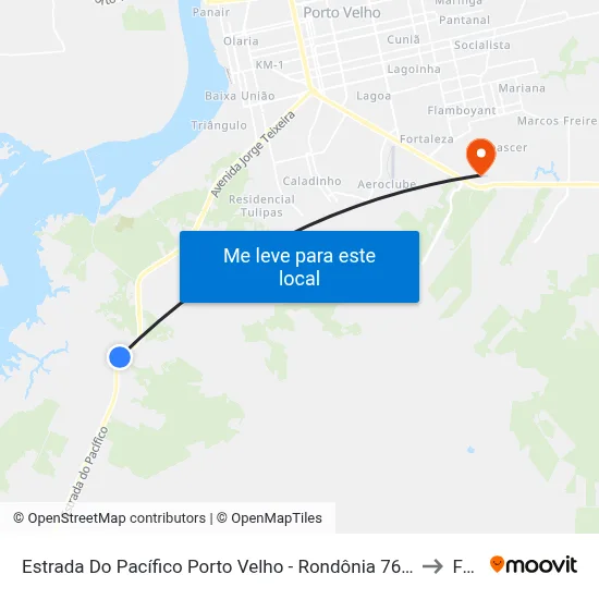 Estrada Do Pacífico Porto Velho - Rondônia 76840-000 Brasil to Faro map