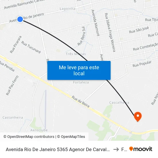 Avenida Rio De Janeiro 5365 Agenor De Carvalho Porto Velho - Ro 78910-793 Brasil to Faro map