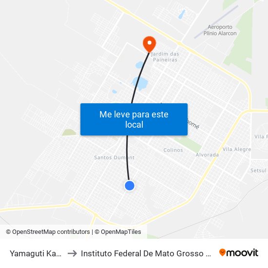 Yamaguti Kankit to Instituto Federal De Mato Grosso Do Sul map