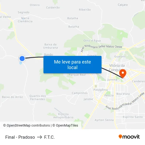 Final - Pradoso to F.T.C. map