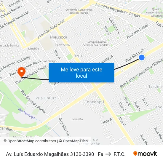 Av. Luís Eduardo Magalhães 3130-3390 | Fa to F.T.C. map