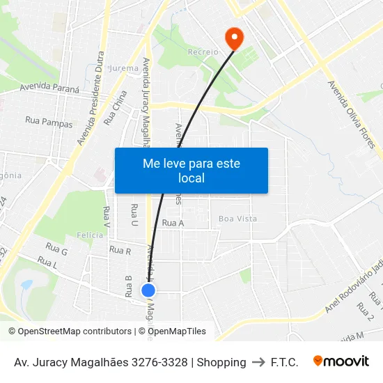 Av. Juracy Magalhães 3276-3328 | Shopping to F.T.C. map