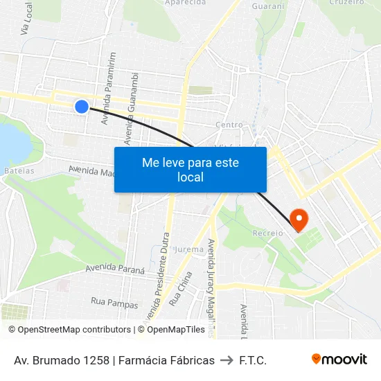 Av. Brumado 1258 | Farmácia Fábricas to F.T.C. map