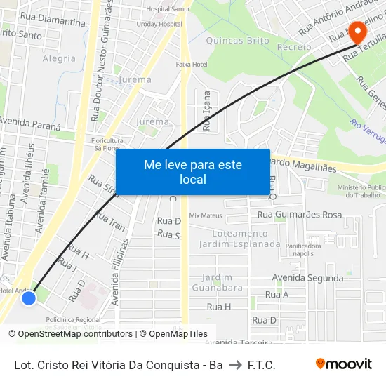 Lot. Cristo Rei Vitória Da Conquista - Ba to F.T.C. map
