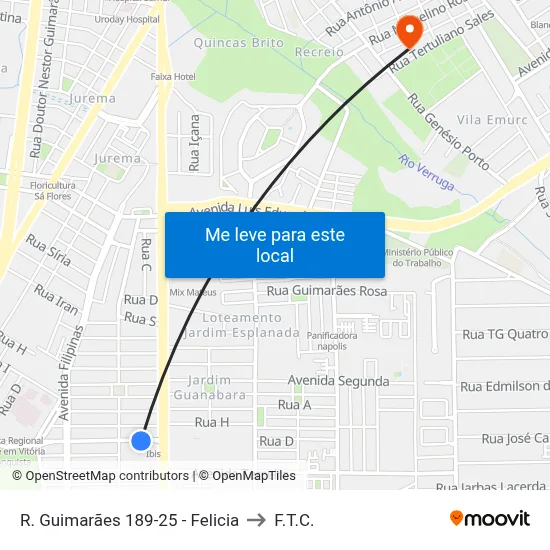 R. Guimarães 189-25 - Felicia to F.T.C. map