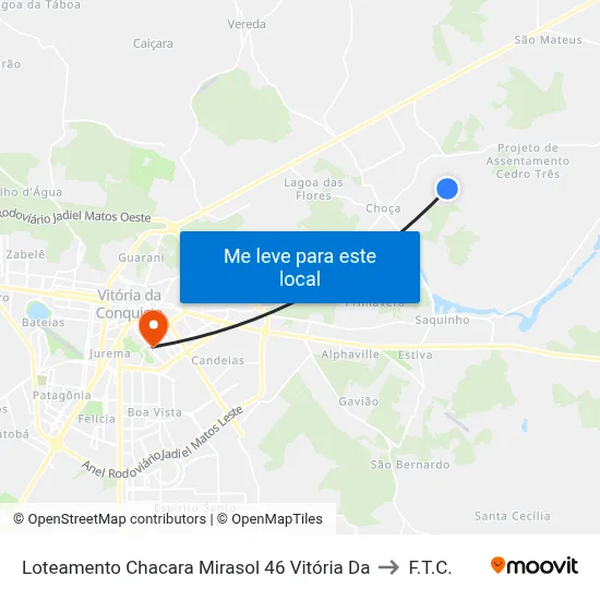 Loteamento Chacara Mirasol 46 Vitória Da to F.T.C. map