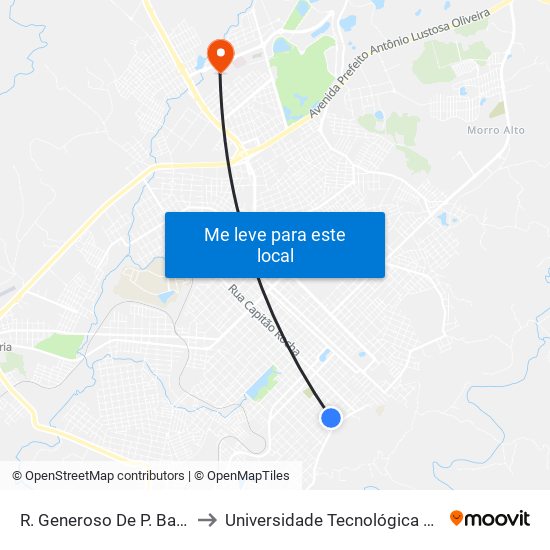 R. Generoso De P. Bastos, 515-631 to Universidade Tecnológica Federal Do Paraná map