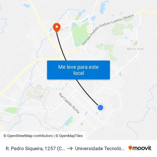 R. Pedro Siqueira, 1257 (Construa Mat. Construção) to Universidade Tecnológica Federal Do Paraná map