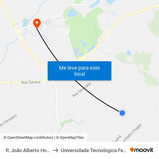 R. João Alberto Horst, 63-137 to Universidade Tecnológica Federal Do Paraná map