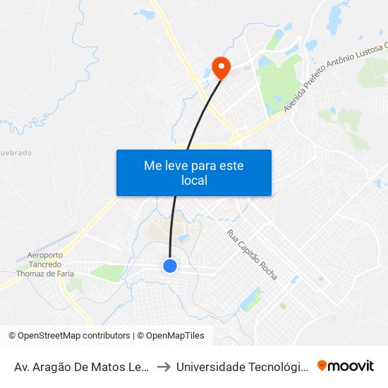 Av. Aragão De Matos Leão, 1394 (Guara Box) to Universidade Tecnológica Federal Do Paraná map