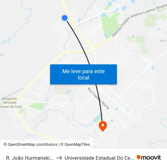R. João Hurmanski, 78-154 to Universidade Estadual Do Centro-Oeste map