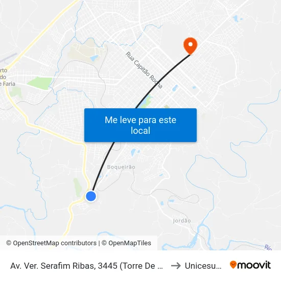 Av. Ver. Serafim Ribas, 3445 (Torre De Celular) to Unicesumar map