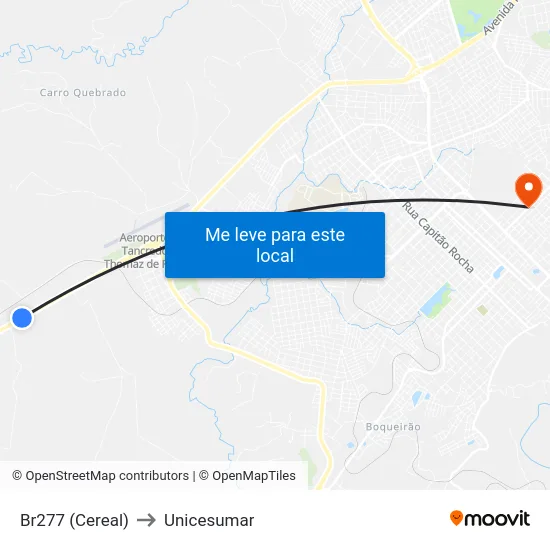 Br277 (Cereal) to Unicesumar map