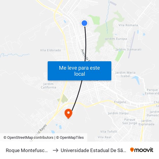 Roque Montefusco, 499 to Universidade Estadual De São Paulo map