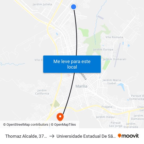 Thomaz Alcalde, 378-428 to Universidade Estadual De São Paulo map