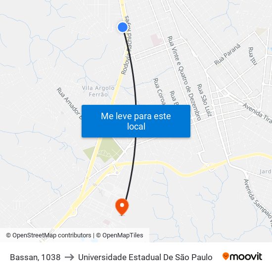 Bassan, 1038 to Universidade Estadual De São Paulo map