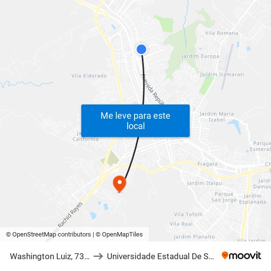 Washington Luiz, 738-788 to Universidade Estadual De São Paulo map