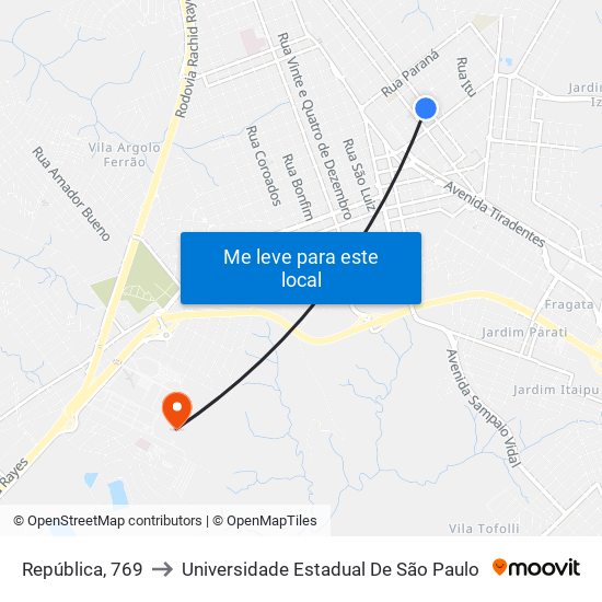 República, 769 to Universidade Estadual De São Paulo map