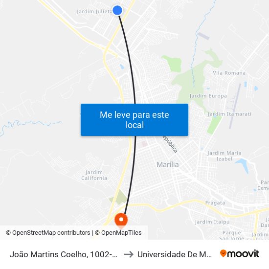 João Martins Coelho, 1002-1266 to Universidade De Marília map