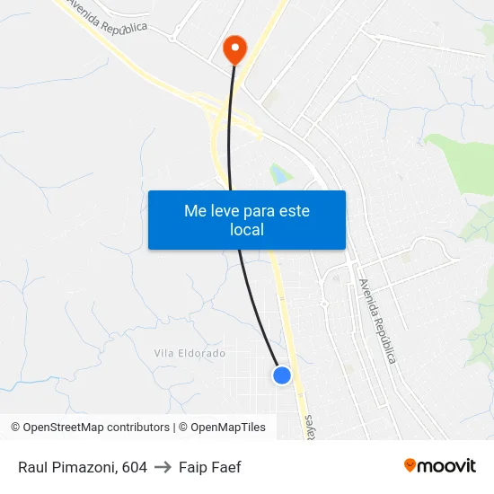 Raul Pimazoni, 604 to Faip Faef map