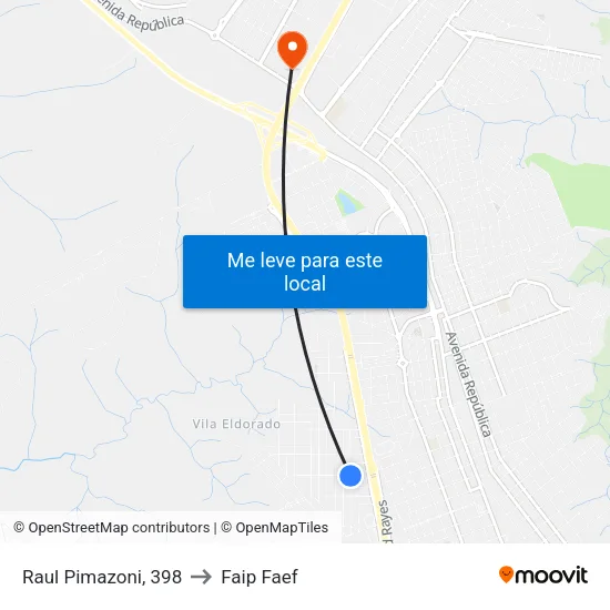 Raul Pimazoni, 398 to Faip Faef map