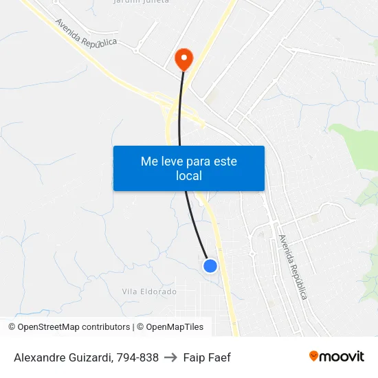 Alexandre Guizardi, 794-838 to Faip Faef map