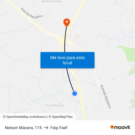 Nelson Macera, 115 to Faip Faef map