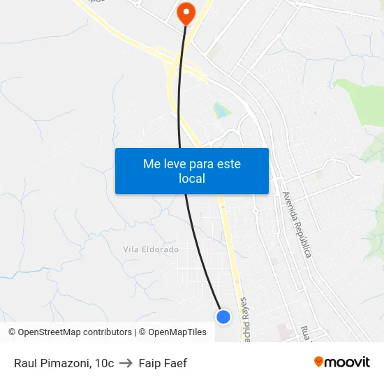 Raul Pimazoni, 10c to Faip Faef map