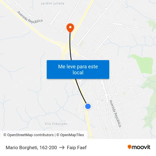 Mario Borgheti, 162-200 to Faip Faef map