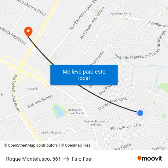 Roque Montefusco, 561 to Faip Faef map