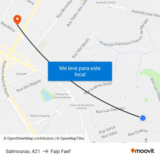 Salmourao, 421 to Faip Faef map