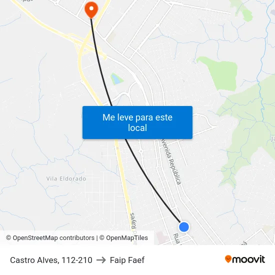 Castro Alves, 112-210 to Faip Faef map