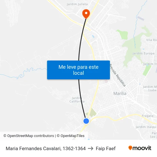 Maria Fernandes Cavalari, 1362-1364 to Faip Faef map