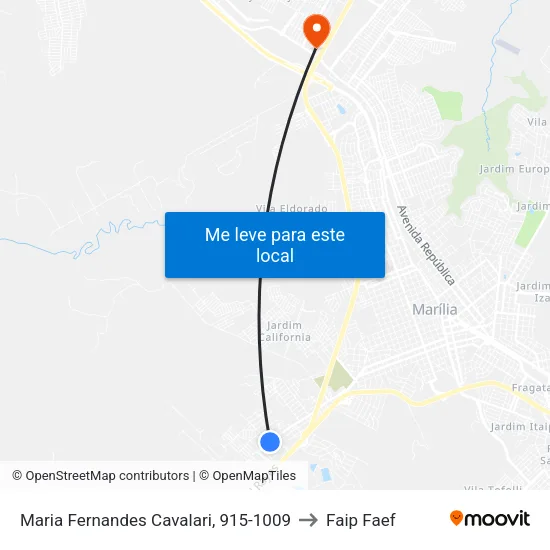 Maria Fernandes Cavalari, 915-1009 to Faip Faef map