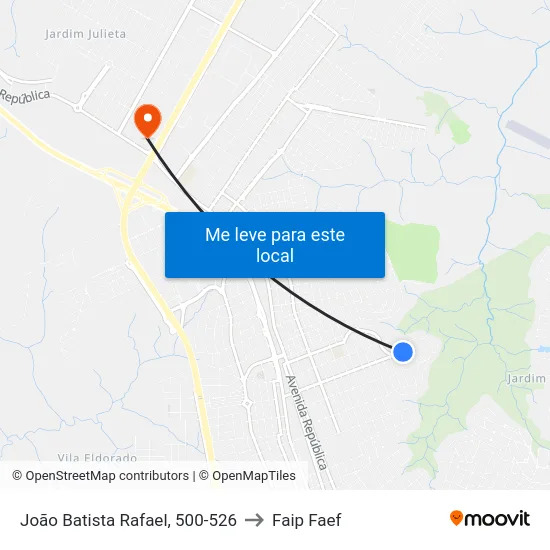 João Batista Rafael, 500-526 to Faip Faef map