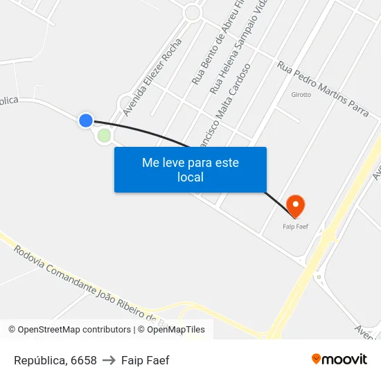 República, 6658 to Faip Faef map