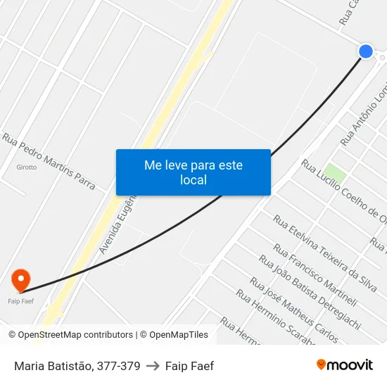 Maria Batistão, 377-379 to Faip Faef map
