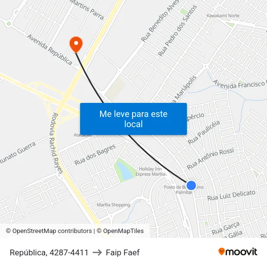 República, 4287-4411 to Faip Faef map