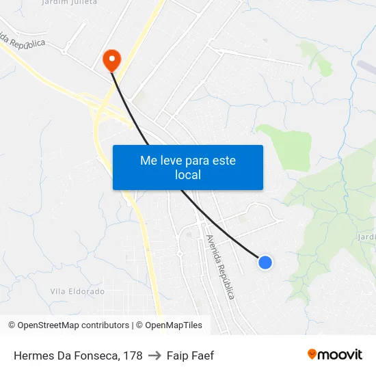Hermes Da Fonseca, 178 to Faip Faef map